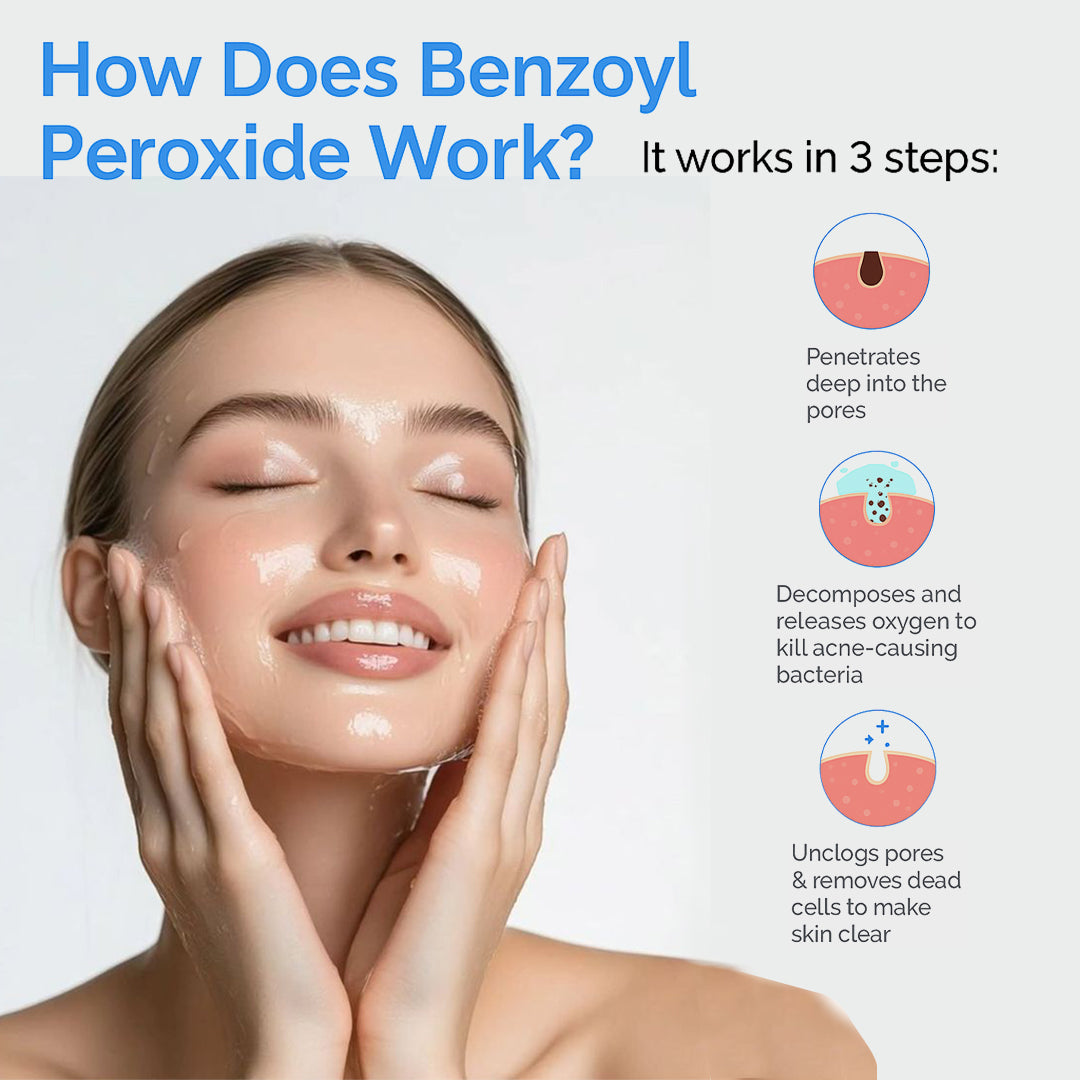 2.5% ClarifyRX Benzoyl Gel Face Wash 125ml | Anti-Acne Cleanser with Benzoyl Peroxide | Oil Control, Pimple & Blackhead Treatment Facewash