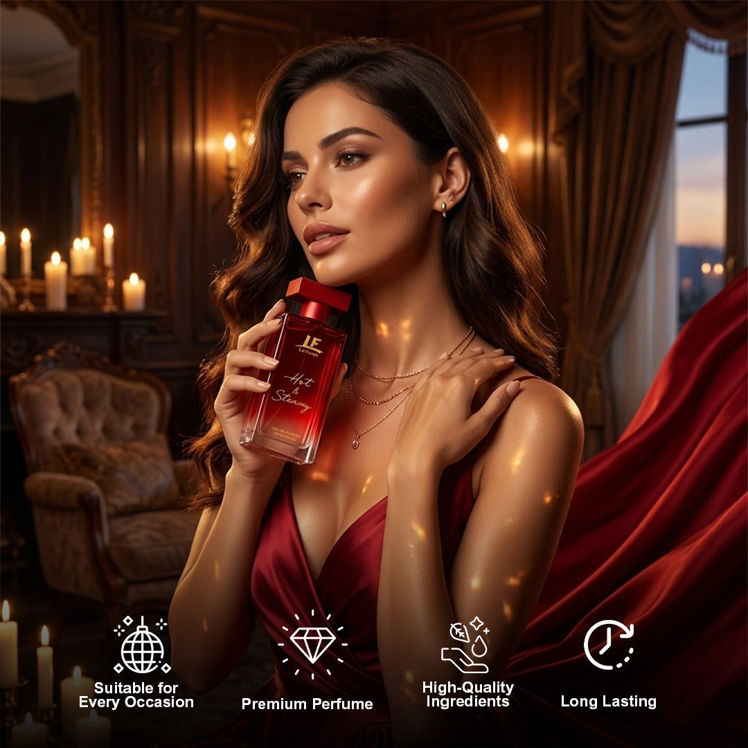 Hot & Steamy Perfume for Women 100ml – Long Lasting Eau De Parfum | Floral Citrus Musk Amber Luxury Fragrance