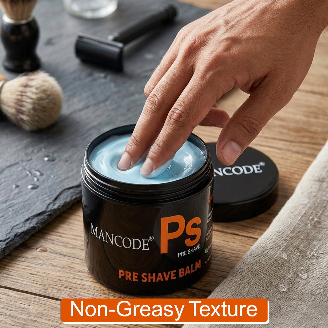 Pre-Shave Balm 100gm | Smooth Shaving Cream for Men | Prevents Razor Burn, Cuts & Irritation | Hydrating Pre Shave Skin Conditioner