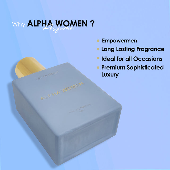 Alpha Women Perfume 50ml | Long Lasting Bold Floral Fruity Fragrance | Premium Eau De Parfum for Women | Confident & Powerful Feminine Scent