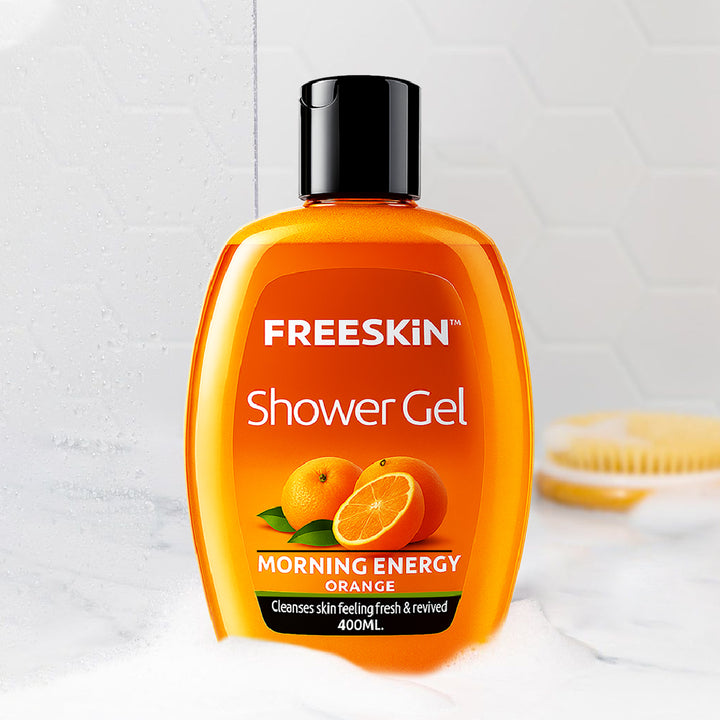 Morning Energy Orange Shower Gel 400ml | Refreshing Citrus Body Wash | Deep Cleansing, Energizing & Hydrating Skin Cleanser for Men & Women