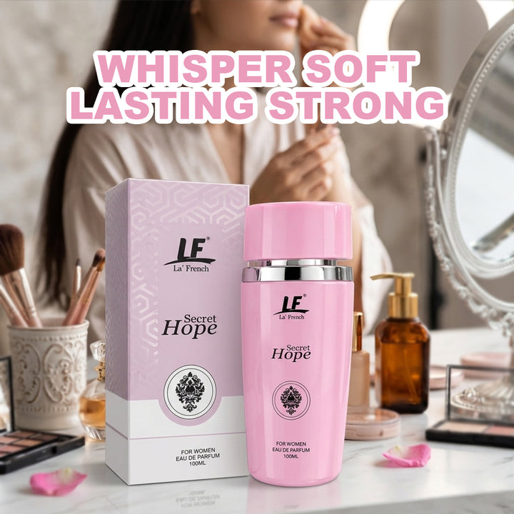 Secret Hope Eau De Parfum 100ml  | Sweet Floral Rose & Earthy Long-Lasting Perfume for Women