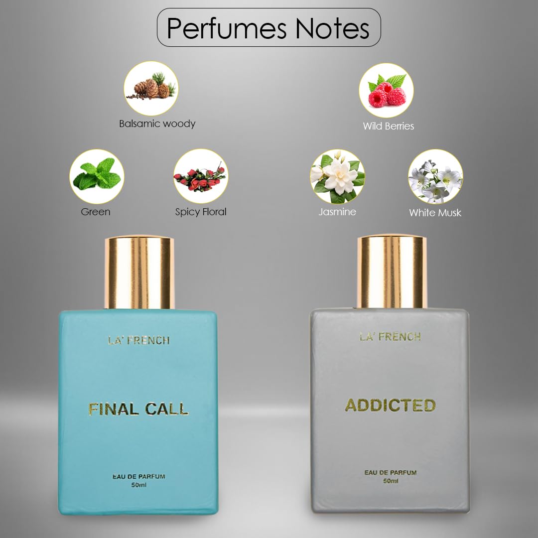La French Unisex Perfume Gift Set Final Call & Addicted Gift Set (2 x 50ml)