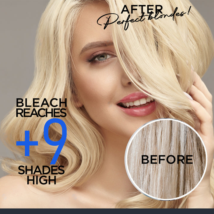 Bleaching Decolorant Powder 100g – Multi Blond Hair Lightener with Anti-Yellow Effect for 9-Level Lightening