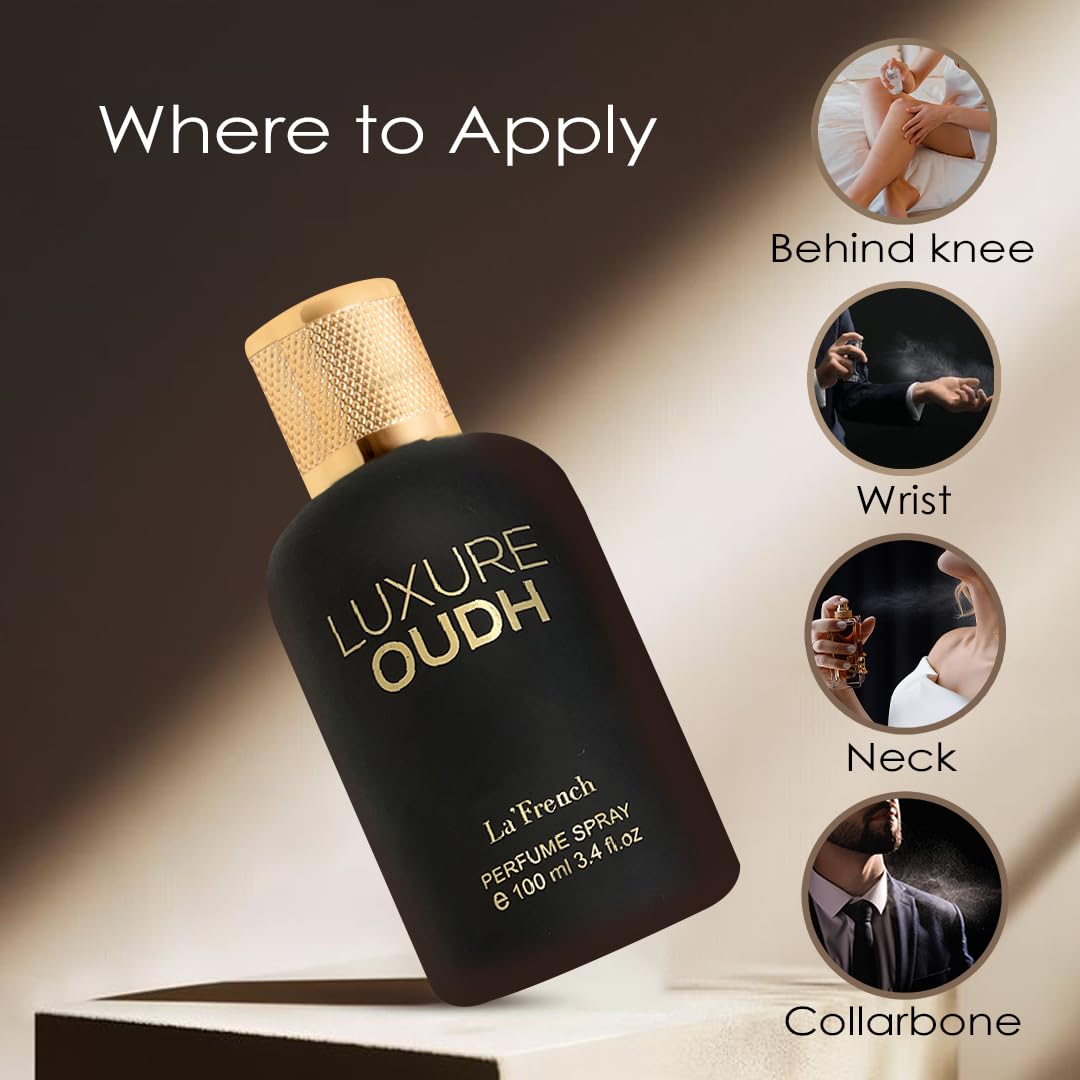 La French Luxure Oudh Perfume & Deodorant Gift Set (100ml + 150ml)
