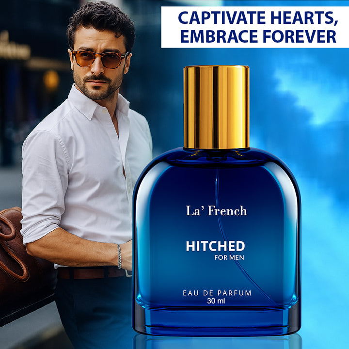 Hitched Perfume for Men 30ml | Long Lasting Woody Aromatic Fragrance | Premium Eau De Parfum for Men | Fresh & Confident Daily Wear Scent
