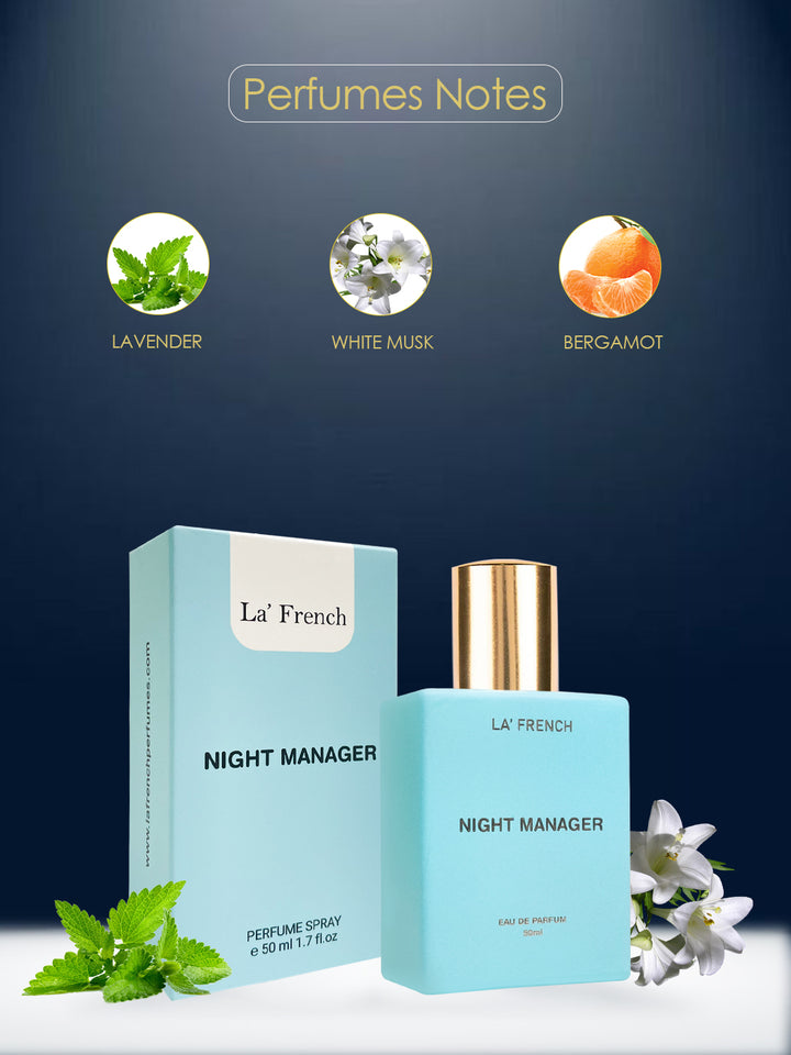 Night Manager Perfume for Men & Women 50ml | Long Lasting Warm Woody Spicy Fragrance | Premium Unisex Eau De Parfum | Elegant Night Scent