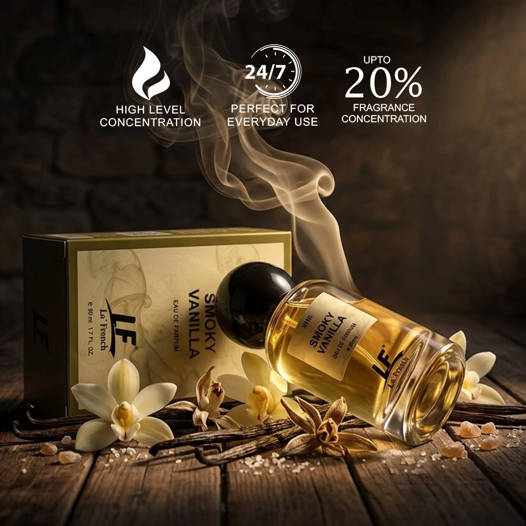 Smoky Vanilla Perfume for Men & Women 50ml | Premium Long Lasting Eau De Parfum
