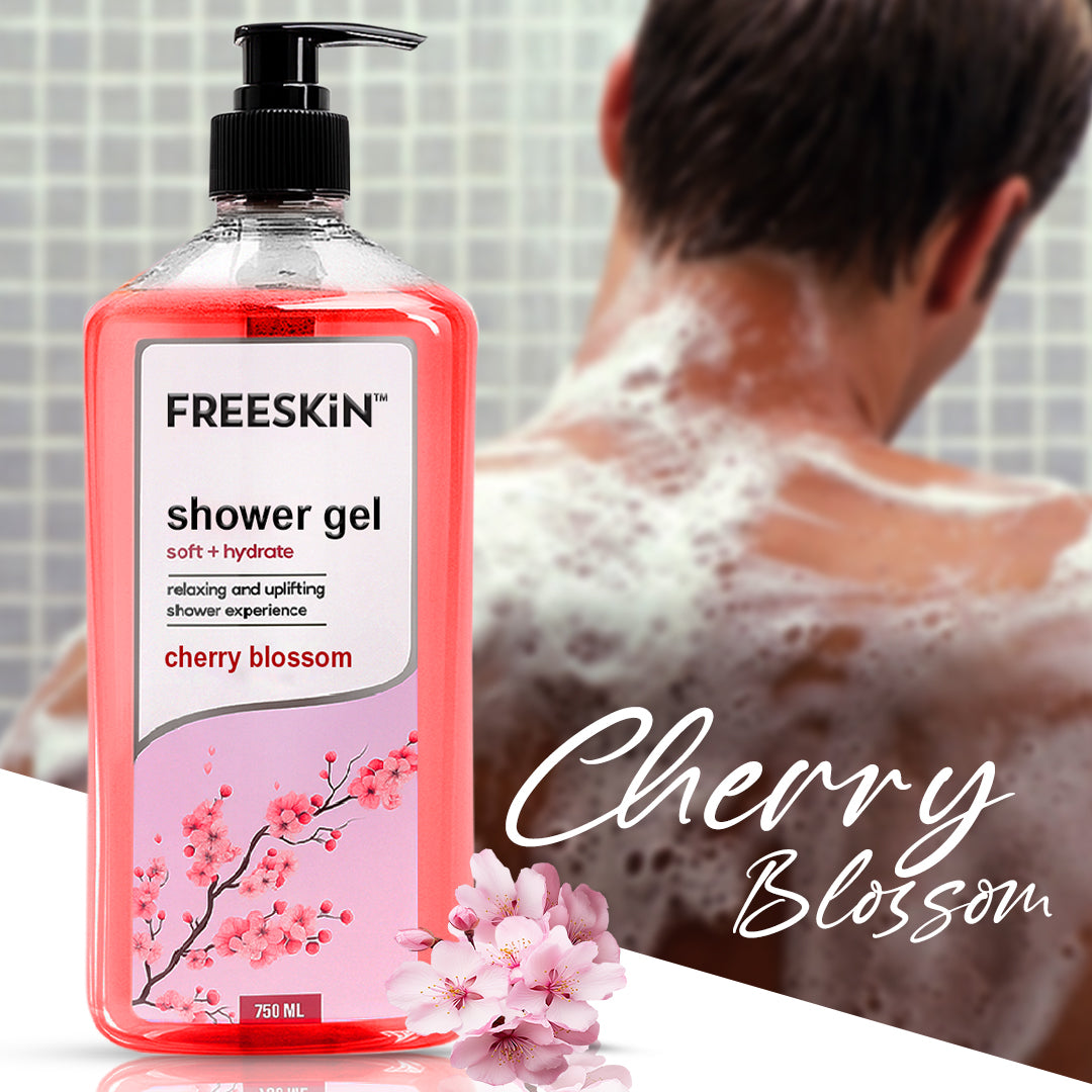 Cherry Blossom Shower Gel 750ml | Nourishing Body Wash with Natural Extracts | Gentle Cleanser for Soft, Smooth & Glowing Skin