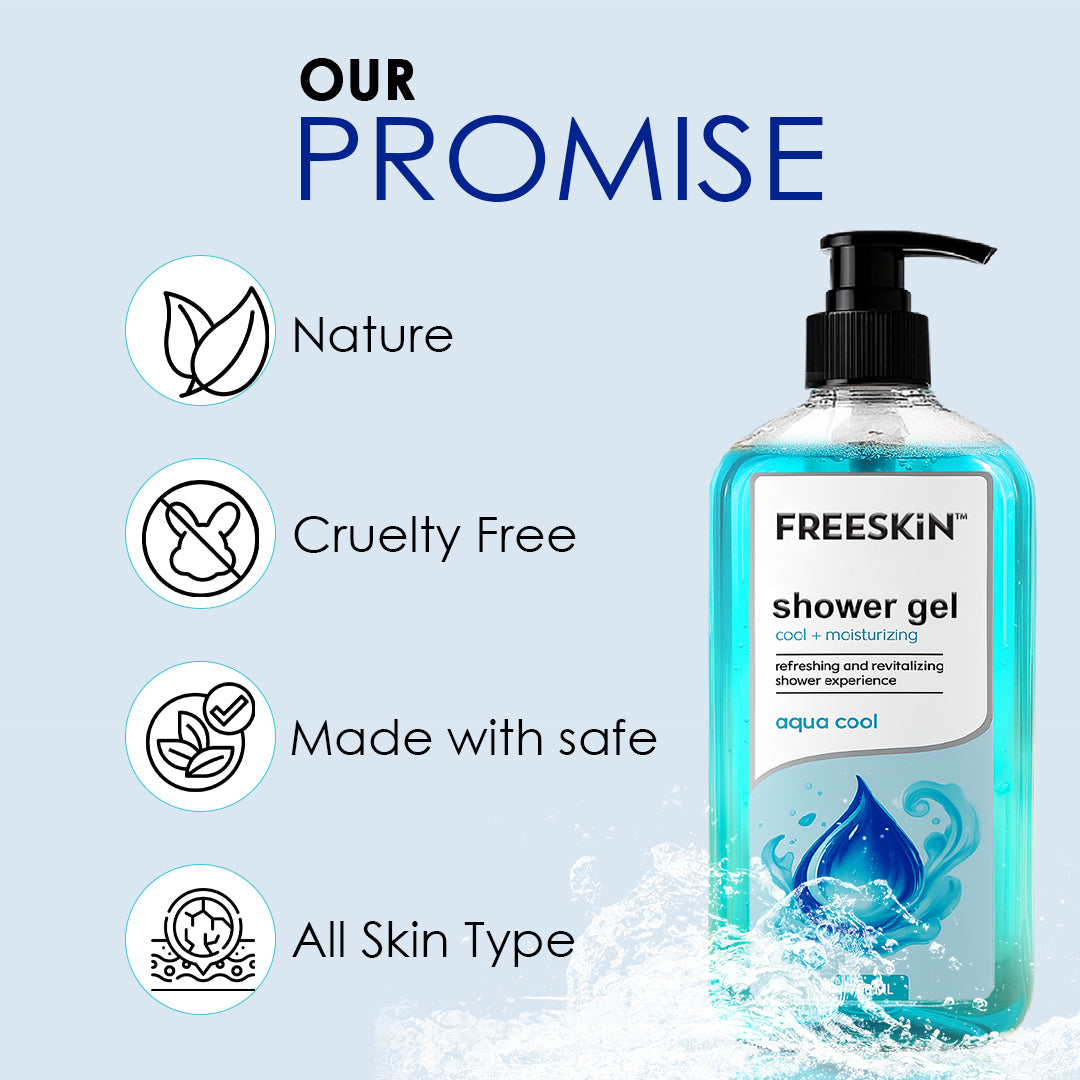 Aqua Cool Shower Gel 750ml | Refreshing Cooling Body Wash | Deep Cleansing, Hydrating & Long-Lasting Freshness for Men & Women