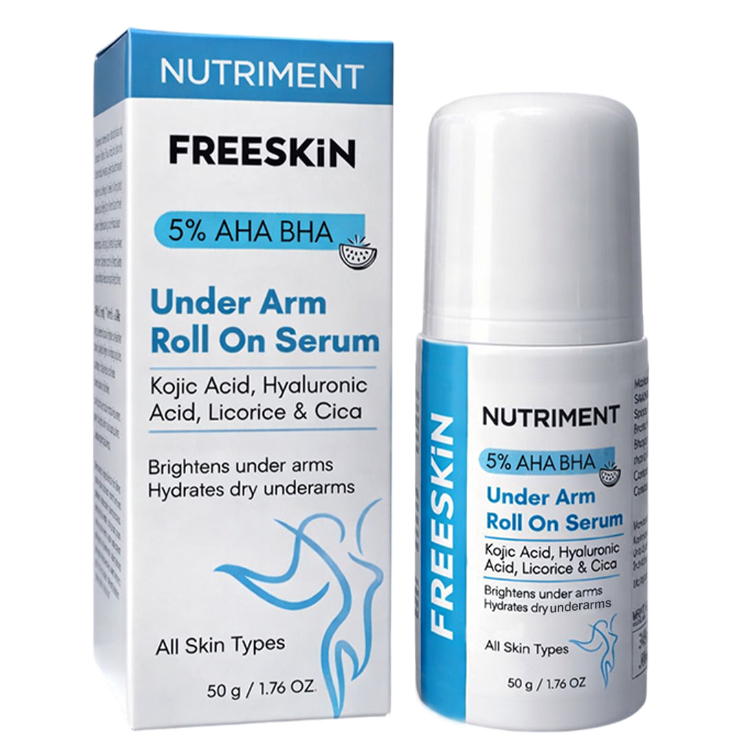 5% AHA BHA Underarm Roll On Serum 50g |  Brightening, Dark Spot Reduction & Odour Control