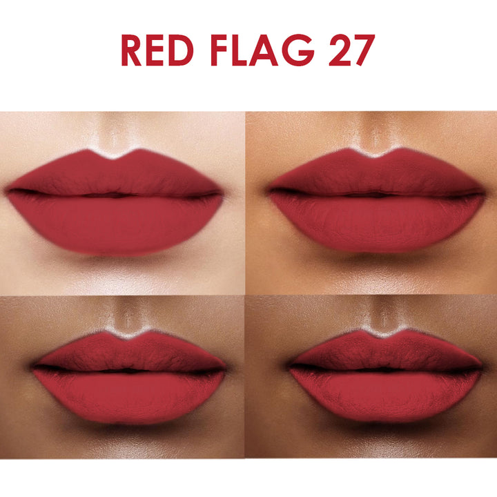 Creamy Matte Lipstick Red Flag 3.8g (Shade 27) – Long-Lasting, Full Coverage Bold Red Matte Lipstick