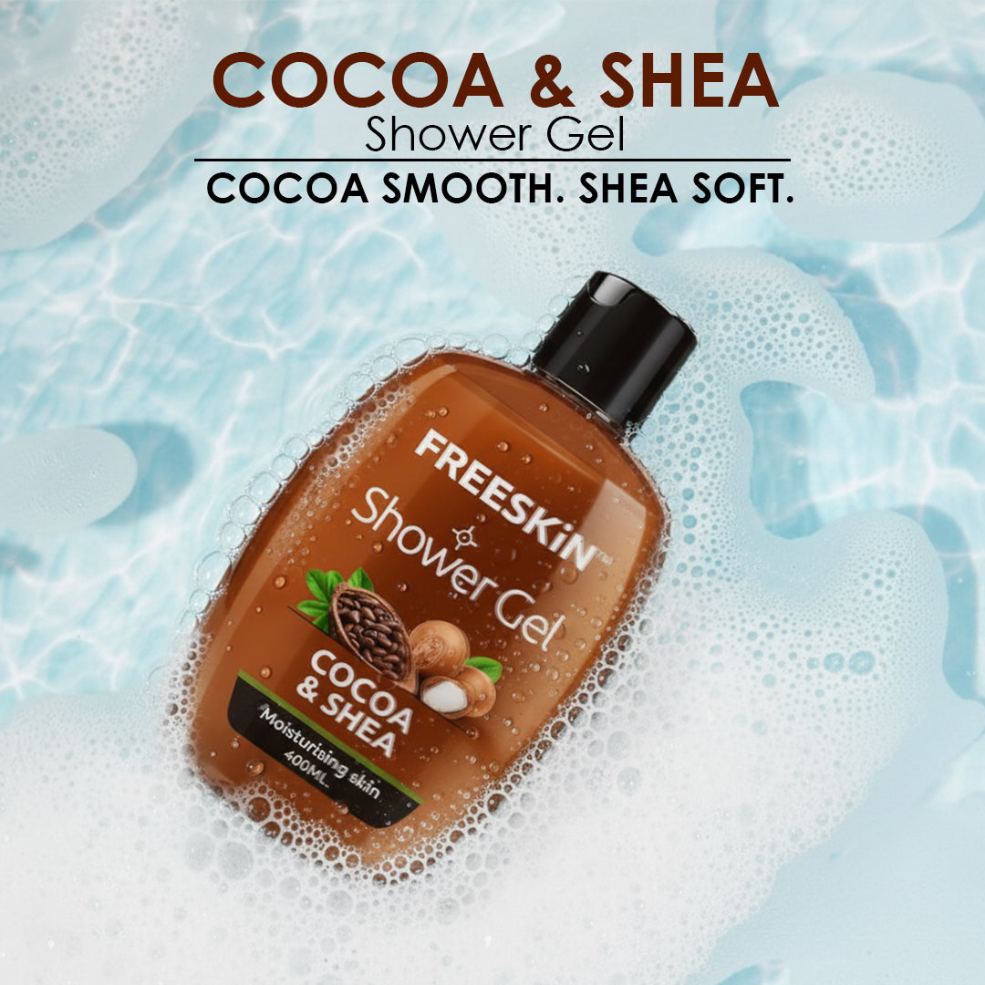 Cocoa & Shea Shower Gel 400ml | Deep Moisturizing Body Wash | Hydrating, Nourishing & Gentle Cleansing Shower Gel for Soft Skin