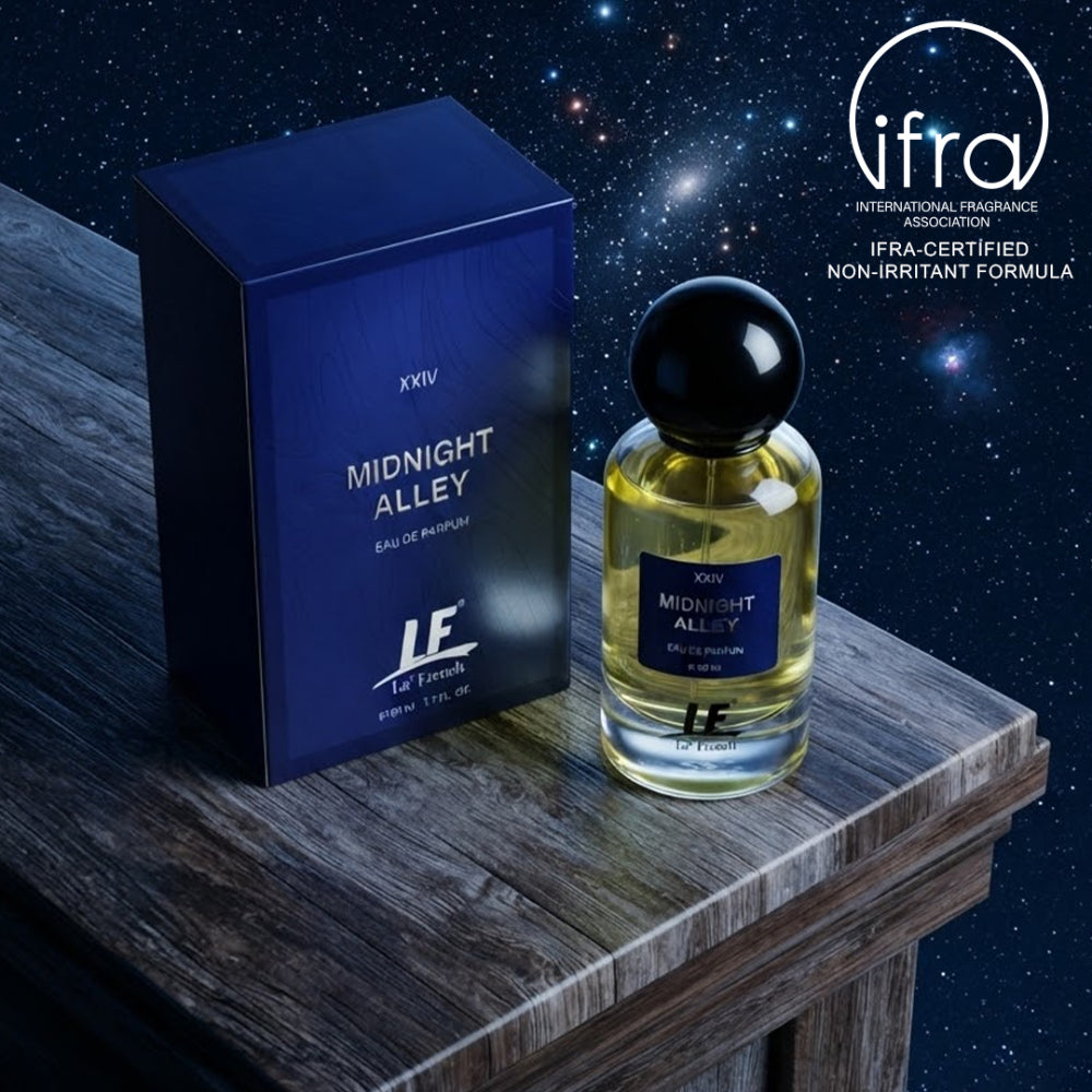 La French Midnight Alley Unisex Perfume 50ml | Long-Lasting Fragrance Eau de Perfume | Premium Luxury Fragrance for Men & Women | Fresh, Sweet & Everyday Wear Scent