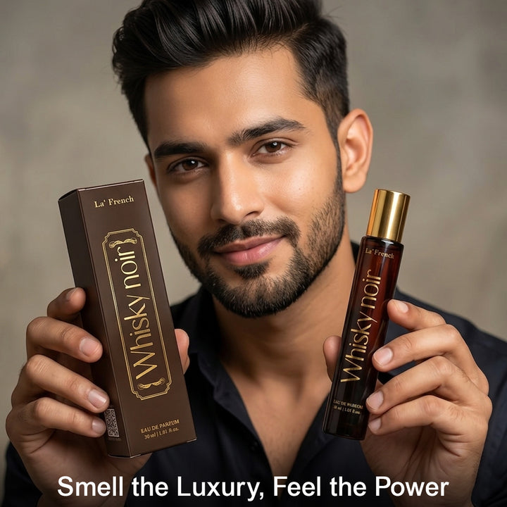 Whisky Noir Eau De Parfum 30ml | Premium Long-Lasting Bold Woody Perfume for Men