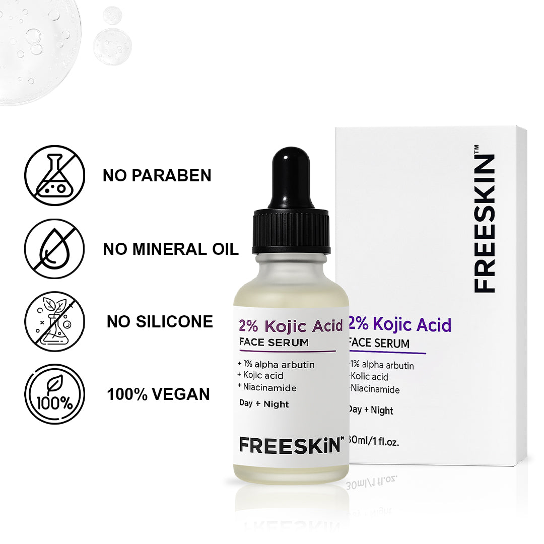 Kojic Acid Face Serum (30ml) | Brightening & Dark Spot Removal Serum with Alpha Arbutin & Niacinamide for Even Skin Tone
