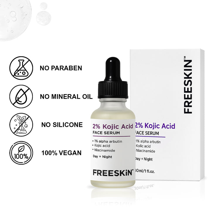 Kojic Acid Face Serum (30ml) | Brightening & Dark Spot Removal Serum with Alpha Arbutin & Niacinamide for Even Skin Tone