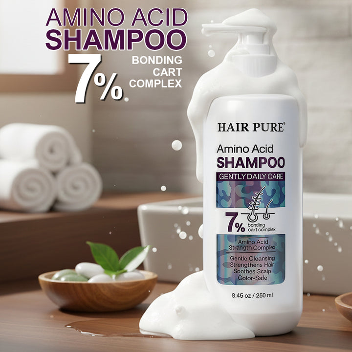 Amino Acid Shampoo 250ml – Gentle Daily Cleansing Shampoo with 7% Bonding Care Complex for Strong, Smooth & Frizz-Free Hair