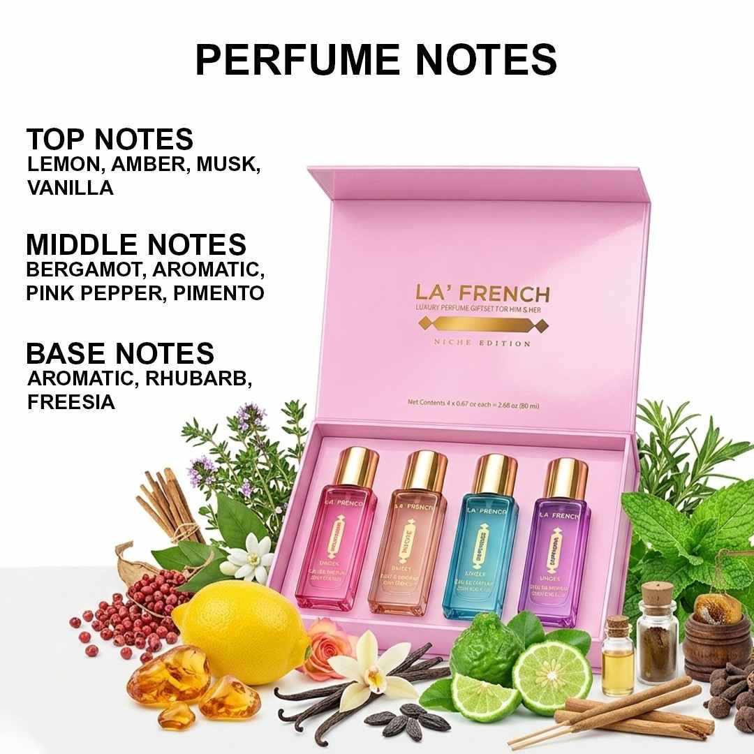 Niche Edition Luxury Perfume Gift Set 4x20ml | Euphoria, Mood Swing, Happiness & Invoke