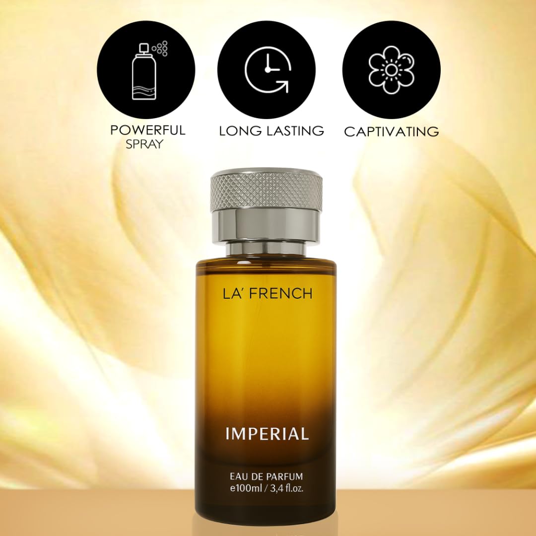 Imperial Eau De Parfum 100ml | Long Lasting Oriental Woody Fragrance | Premium Unisex Perfume for Men & Women | Royal & Luxurious Scent