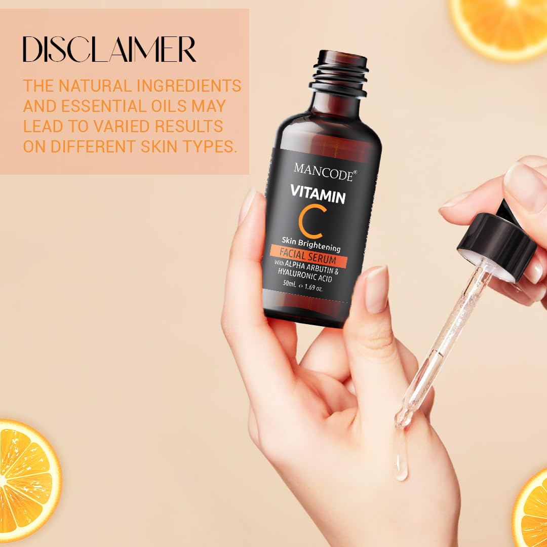 Vitamin C Facial Serum 50ml | Anti-Aging Serum with Vitamin E & Hyaluronic Acid | Wrinkle Reduction, Brightening & Hydrating Face Serum