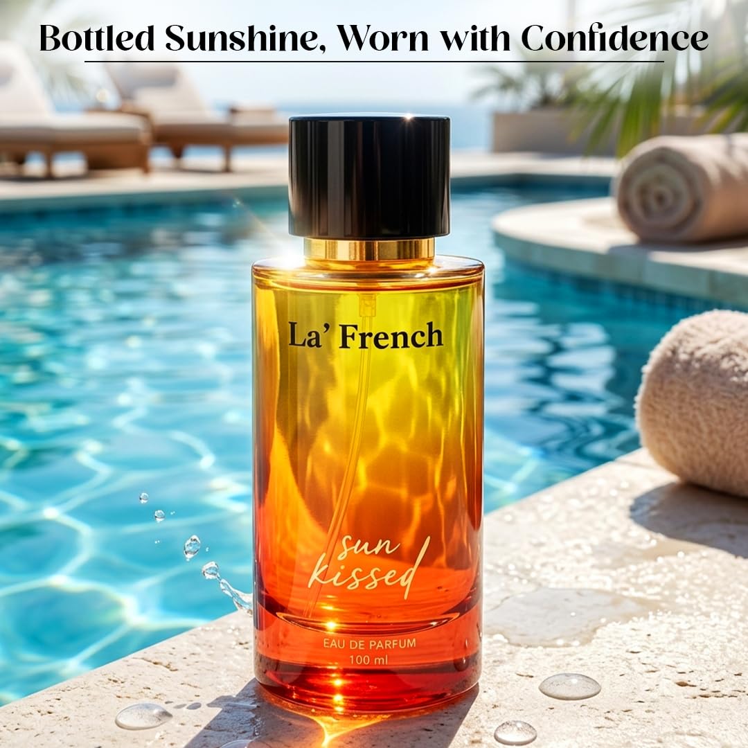 SunKissed Perfume for Men & Women 100ml | Long Lasting Citrus Floral Fragrance | Premium Unisex Eau De Parfum | Fresh & Summer Scent