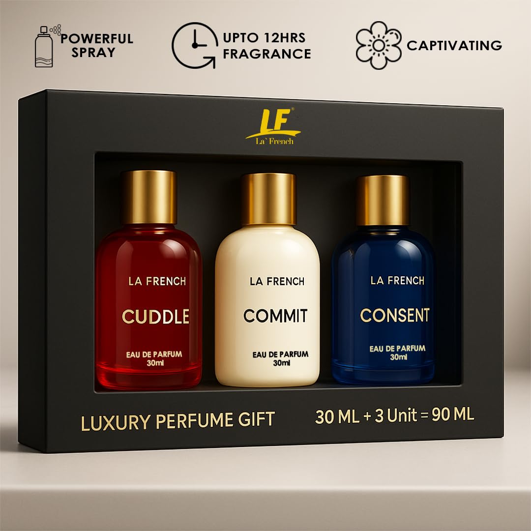 Best Fragrance For Women Set Of 3,30Ml Each(Cuddle+Commit+Consent) Upto 24Hrs Lasting Eau De Parfum | Best Perfume Gift Set For Women