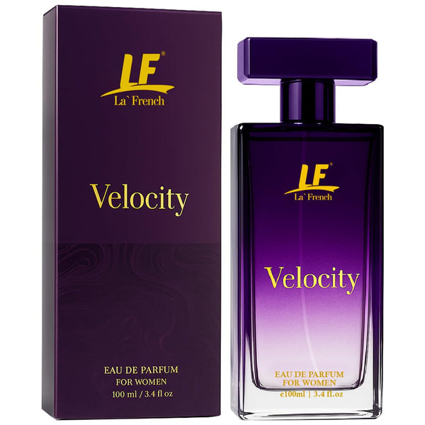 Velocity Perfume for Women 100ml – Long Lasting Eau De Parfum | Fresh Floral Bergamot Amber Sandalwood Fragrance