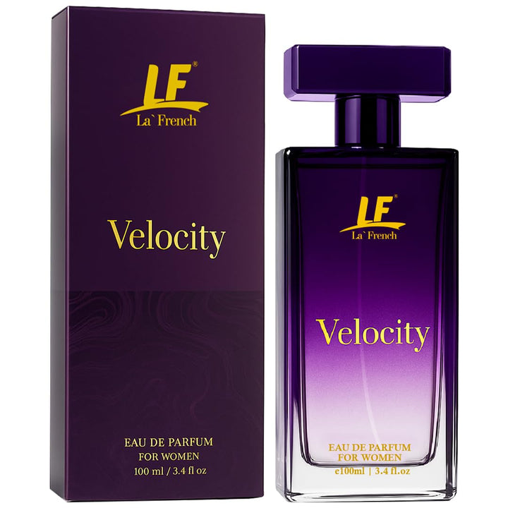 Velocity Perfume for Women 100ml – Long Lasting Eau De Parfum | Fresh Floral Bergamot Amber Sandalwood Fragrance