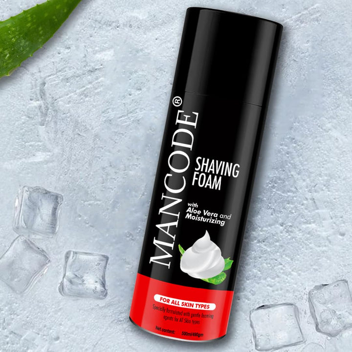 Shaving Foam for Men with Aloe Vera & Moisturizing Formula – 500ml