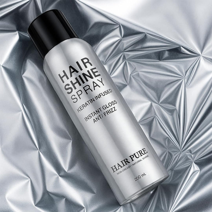 Hair Shine Spray Keratin Infused 200ml | Instant Gloss & Anti-Frizz Hair Spray | Non-Greasy Natural Shine Finish | Smooth & Silky Hair Styling Spray – 200 ml