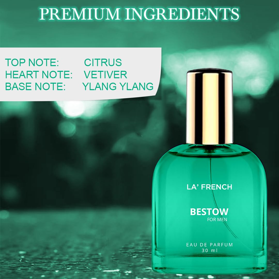 Bestow Perfume Scent For Men - 30ml | Long-lasting fresh woody aromatic fragrance,