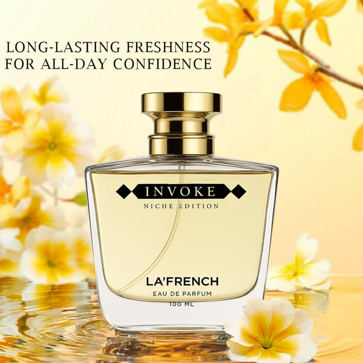 Invoke Perfume for Men & Women 100ml | Long Lasting Aromatic Woody Fragrance | Premium Unisex Eau De Parfum | Fresh & Bold Scent
