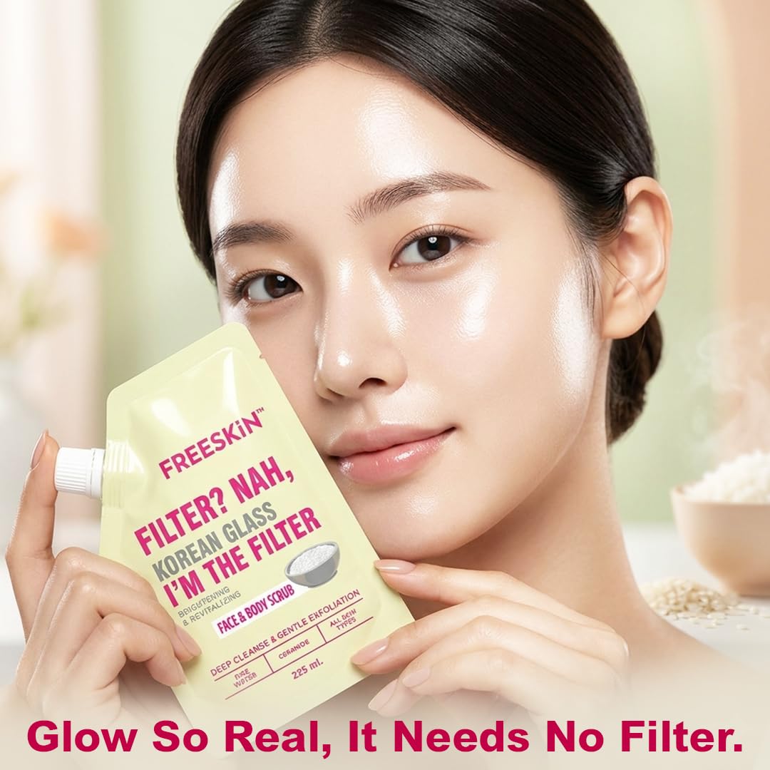 Korean Glass Skin Face Scrub 225ml | Gentle Exfoliating Scrub for Glowing & Smooth Skin