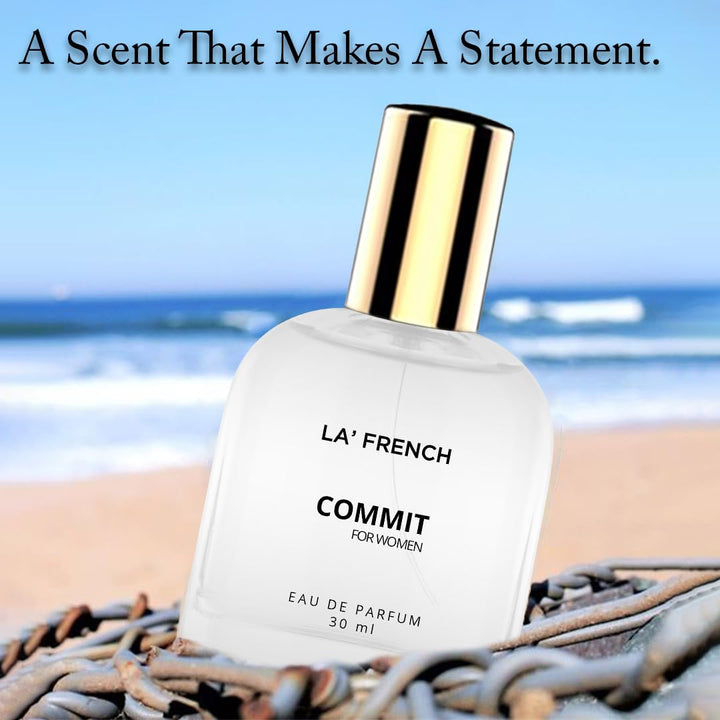 Commit Perfume for Women 30ml | Long Lasting Floral Fruity Romantic Fragrance | Premium Eau De Parfum for Women | Soft & Elegant Daily Wear Scent