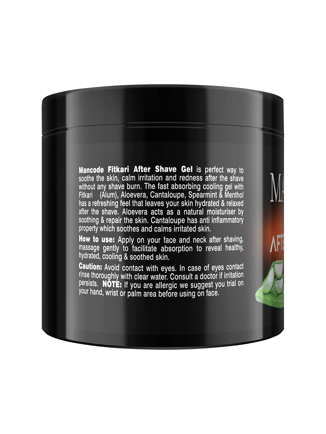 Fitkari After Shaving Gel Musk 100gm | Aloe Vera & Menthol After Shave Gel for Men | Anti-Razor Burn, Soothing & Skin Protection Gel