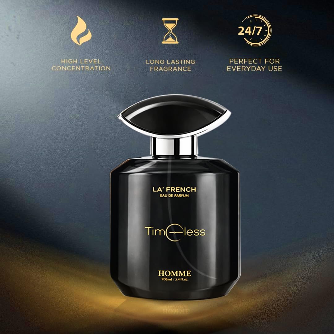 Timeless Perfume for Men 100ml | Long Lasting Woody Aromatic Fragrance | Premium Eau De Parfum for Men | Classic & Masculine Scent