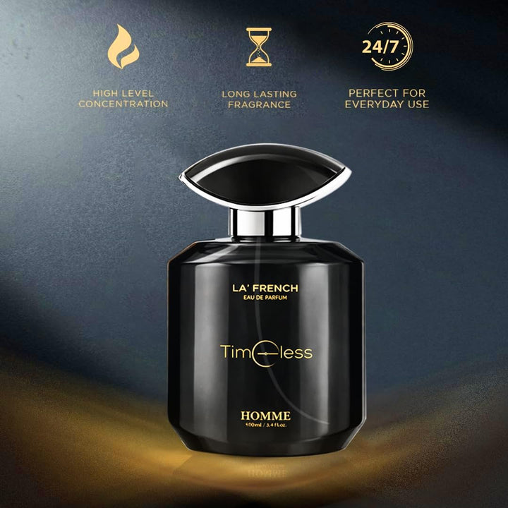 Timeless Perfume for Men 100ml | Long Lasting Woody Aromatic Fragrance | Premium Eau De Parfum for Men | Classic & Masculine Scent