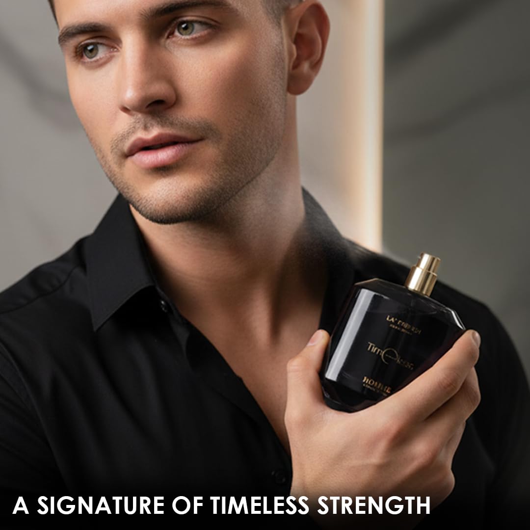 Timeless Perfume for Men 100ml | Long Lasting Woody Aromatic Fragrance | Premium Eau De Parfum for Men | Classic & Masculine Scent