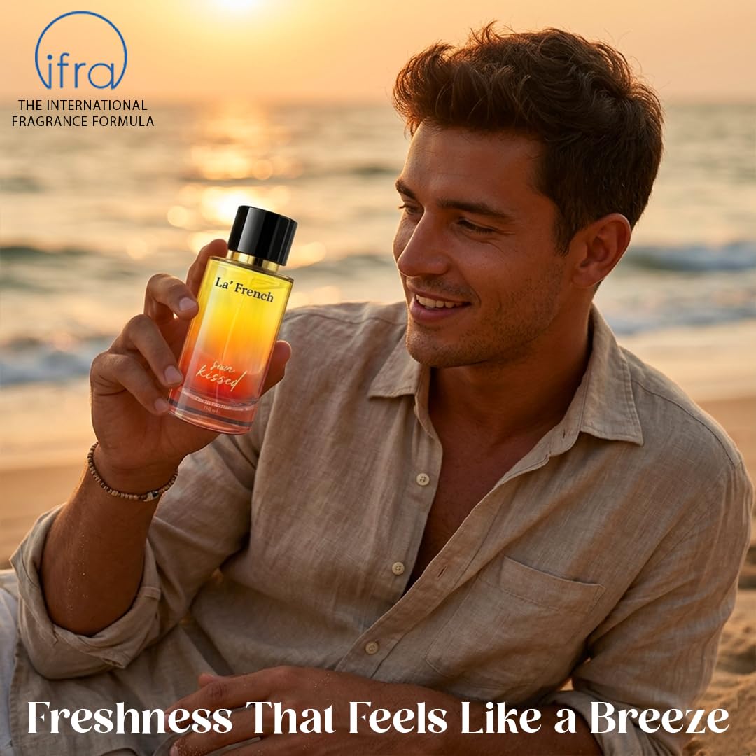 SunKissed Perfume for Men & Women 100ml | Long Lasting Citrus Floral Fragrance | Premium Unisex Eau De Parfum | Fresh & Summer Scent
