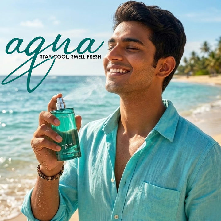 Aqua Perfume for Men & Women 100ml | Long Lasting Fresh Aquatic Fragrance | Premium Unisex Eau De Parfum | Clean & Refreshing Daily Wear Scent