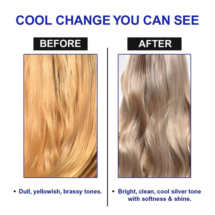 Silver Yellow Cutter Shampoo 250ml | Neutralizes Yellow & Brassy Tones | Brightens Silver, Blonde & Platinum Hair | Sulphate & Paraben Free Professional Shampoo