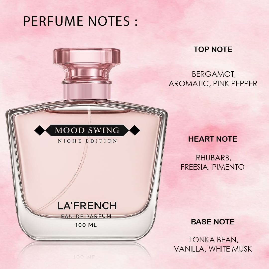 Mood Swing Perfume for Men & Women 100ml | Long Lasting Fruity Woody Fragrance | Premium Unisex Eau De Parfum | Dynamic & Versatile Scent