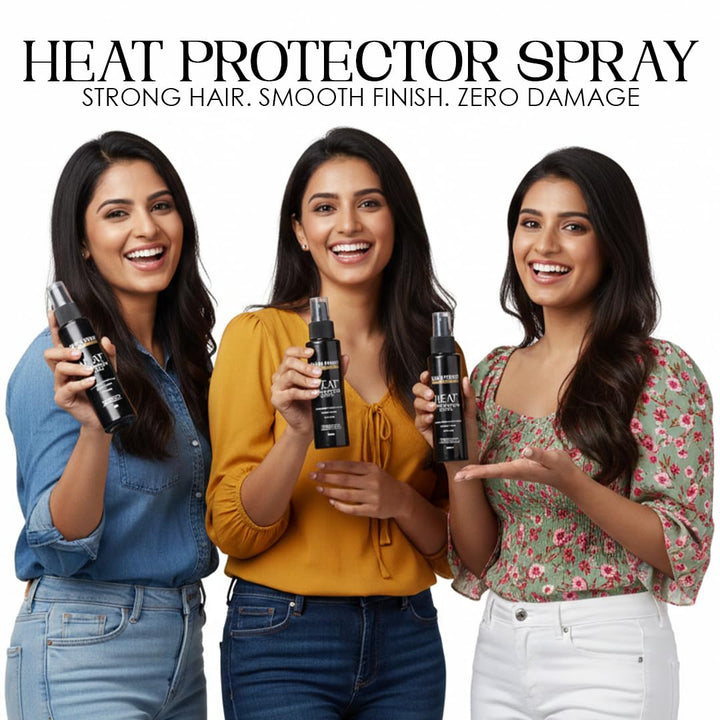 Heat Protector Spray 100ml | Heat Protection Spray Up to 230°C | Controls Frizz & Prevents Hair Damage | Lightweight Non-Sticky Formula for All Hair Types