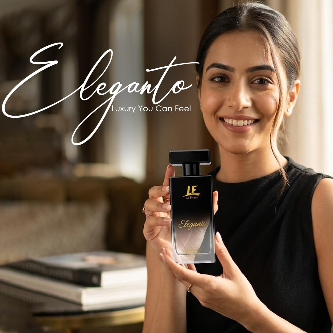 Eleganto Perfume for Women- 100ml | Premium Eau De Parfum | Long Lasting Fresh Floral Fragrance | Ideal for Special Occasions | Luxury Scent for Her