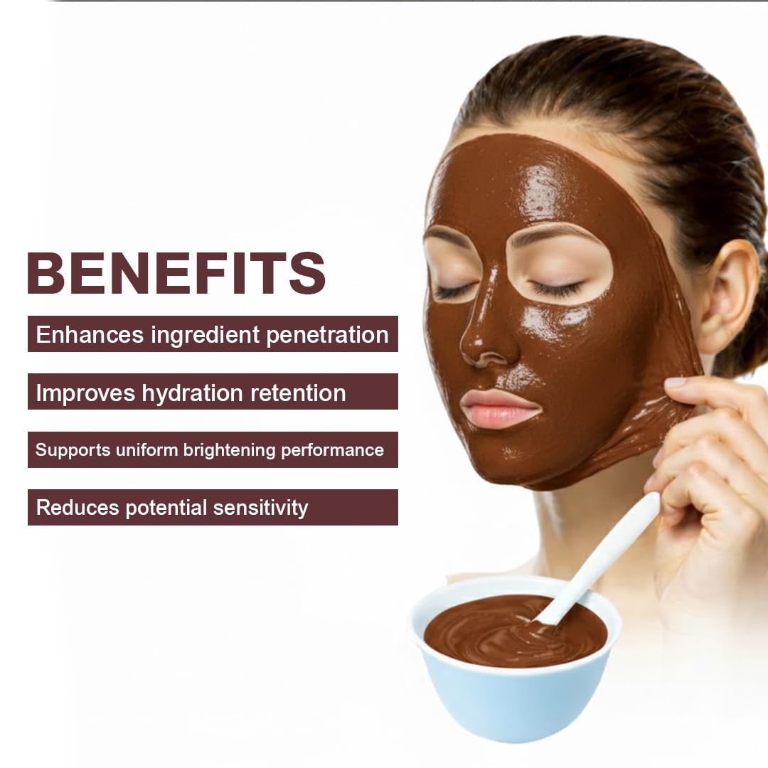 Bio White Algae Peel Off Mask Powder 25g + Activator Gel 75ml for Deep Hydration, Oil Control, Pore Tightening & Smooth Glowing Skin | Suitable for All Skin Types.