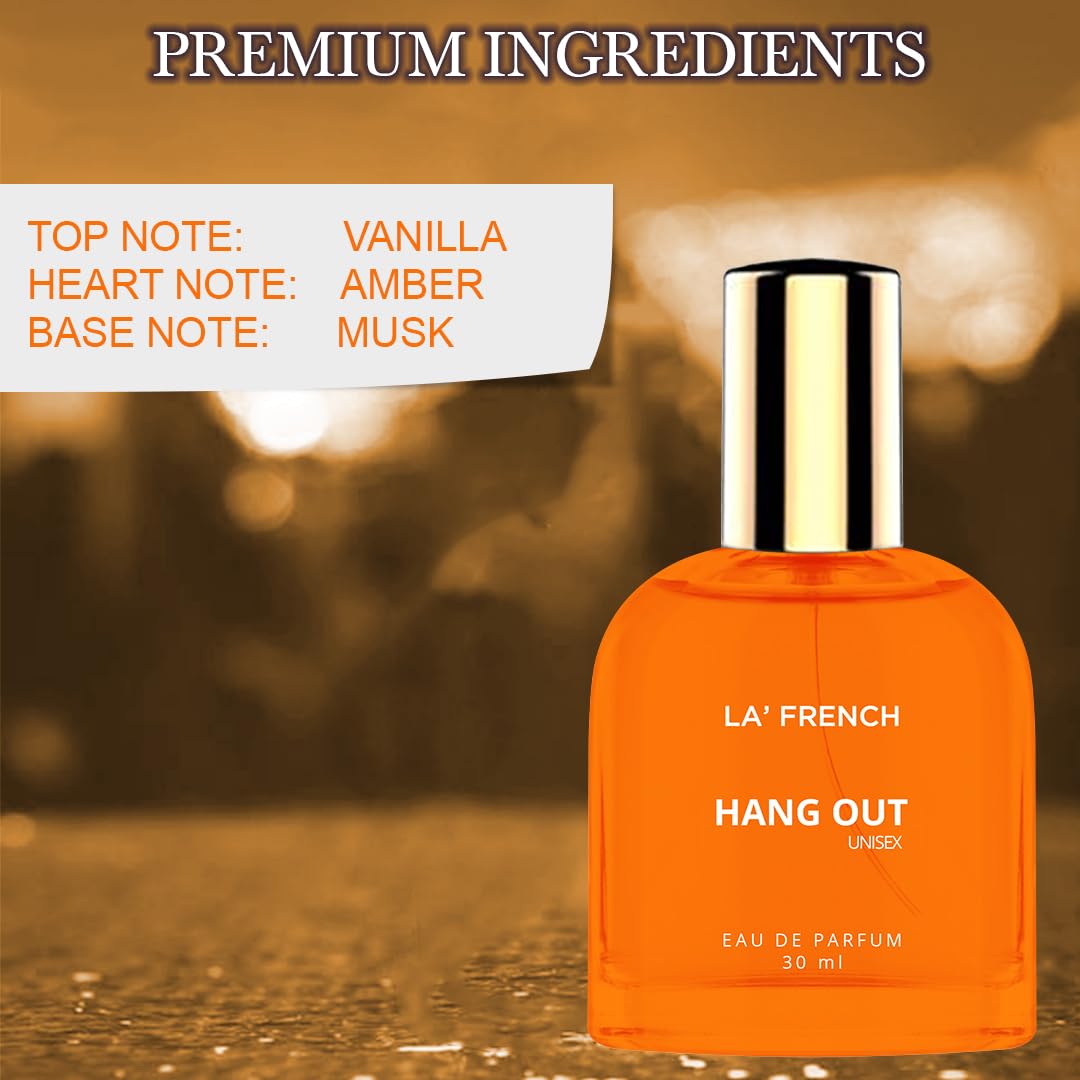 Hang Out Perfume for Men 30ml | Long Lasting Fresh Woody Aromatic Fragrance | Premium Eau De Parfum | Confident Everyday Masculine Scent