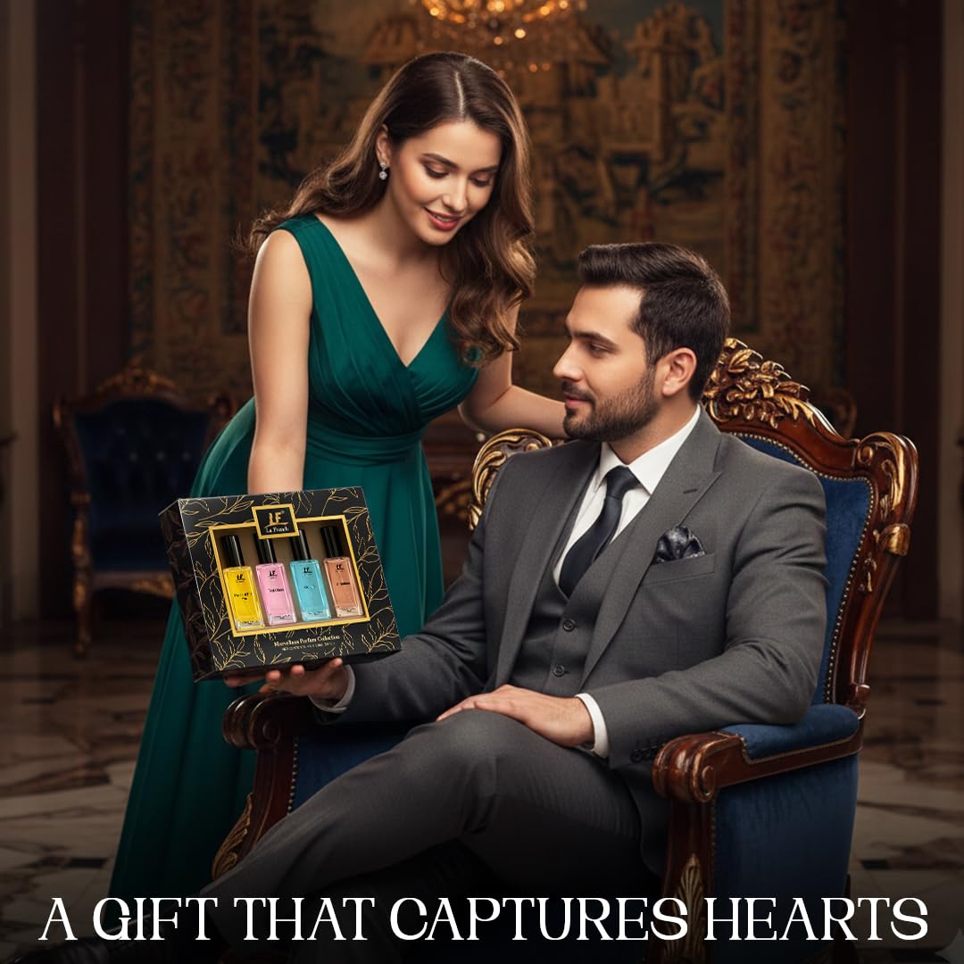 Marvellous Perfume Collection Gift Set – 4 × 20ml (80ml) | Long-Lasting Unisex Fragrance Set | Premium Perfumes for Men & Women | Ideal Gift for All Occasions