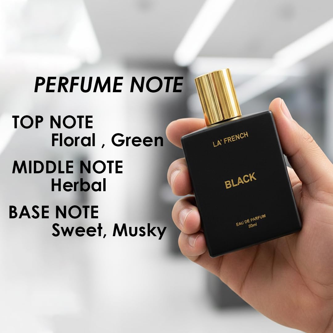 Black Perfume for Men & Women 50ml | Long Lasting Dark Woody Spicy Fragrance | Premium Unisex Eau De Parfum | Bold & Mysterious Scent