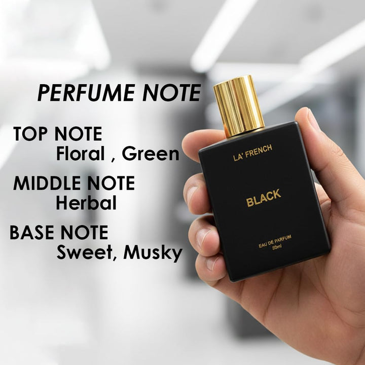 Black Perfume for Men & Women 50ml | Long Lasting Dark Woody Spicy Fragrance | Premium Unisex Eau De Parfum | Bold & Mysterious Scent